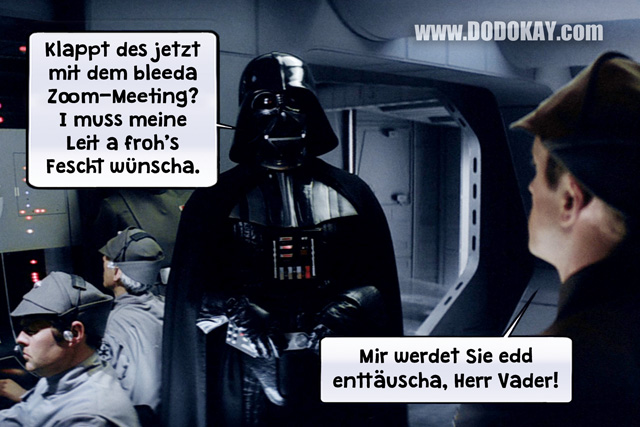 Dodokay Darth Vader Weihnachten Zoom-Meeting Dodokay Darth Vader Weihnachten Zoom-Meeting