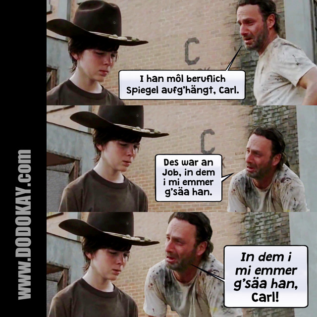 Dodokay Walking Dead Meme Carl beruflich Spiegel aufgehängt Dodokay Walking Dead Meme Carl beruflich Spiegel aufgehängt