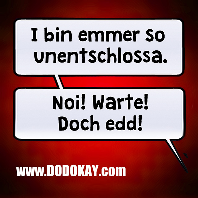 Dodokay Sprechblasen Unentschlossen Bubbles